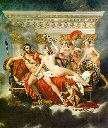 Jacques-Louis  David Mars Disarmed by Venus and the Three Graces oil on canvas